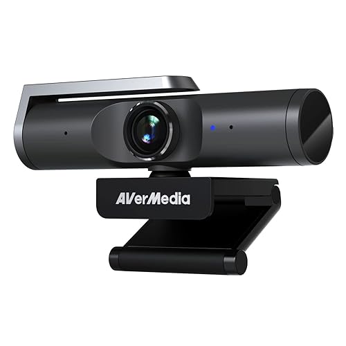 AVerMedia PW515 4K Ultra HD Business Webcam with AI Auto-Framing for Streaming, Video Calls, Sony Sensor, works with CamEngine, Teams, Zoom, OBS, for PC/Mac - PW515 - 4K30 autofocus