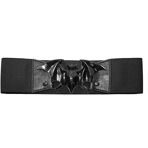 Kreepsville 666 Women's Bat Elastic Belt Black - 2XL/3XL (36 - 44) - Black