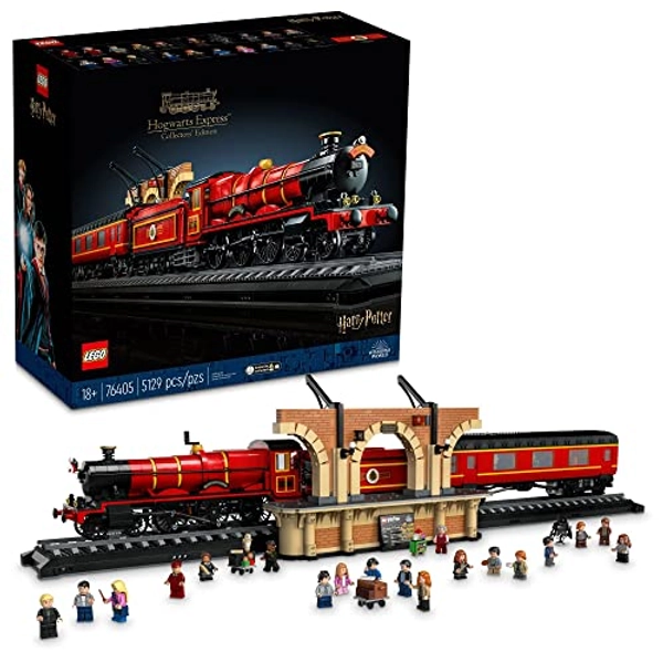 LEGO Harry Potter Hogwarts Express – Collectors' Edition 76405, Iconic Replica Model Steam Train from The Films, Collectible Memorabilia Set for Adults
