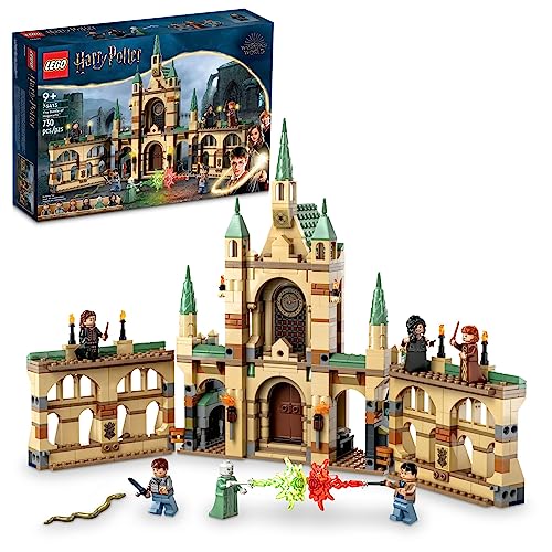 LEGO Harry Potter The Battle of Hogwarts 76415 Building Toy Set; Harry Potter Toy for Boys, Girl, and Kids Aged 9+; Features a Buildable Castle Section and 6 Minifigures to Recreate an Iconic Scene
