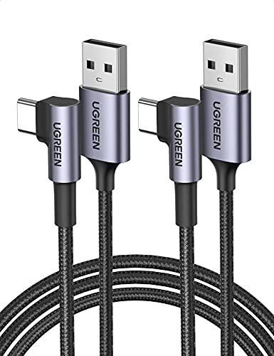 UGREEN USB C Cable Right Angle 90 Degree Fast Charging Cable USB A to Type C Cable.10FT - 10FT - 1