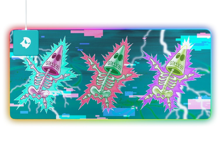 Spongebob P1 Skeleton Patrick RGB Mousepad - L | Large