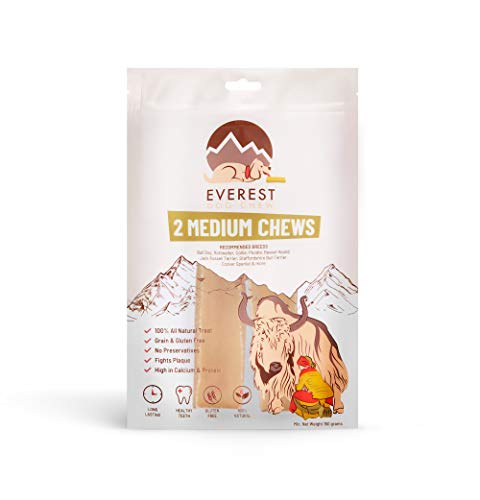 2 Piece Yak Chew Value Packs 210 grams, (2 Piece Large), Authentic, Original Yak Chew, Everest Yak Chew - M (Pack of 2)