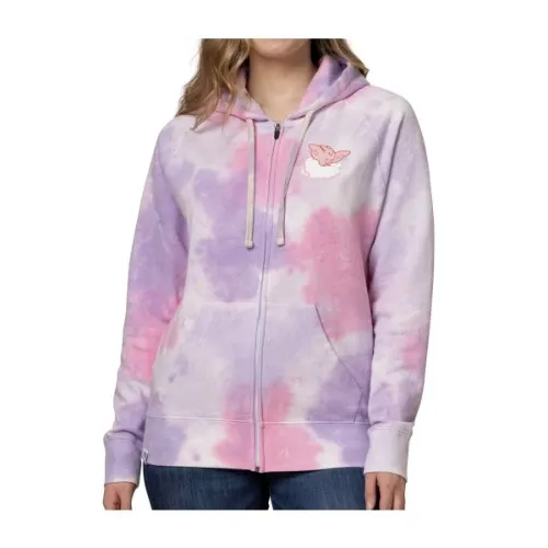 Togekiss & Friends Pokémon Take Flight Pink & Purple Tie-Dye Zip-Up Hoodie