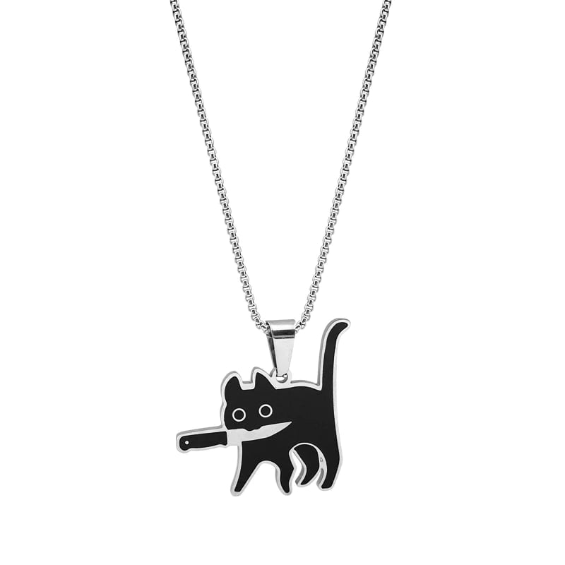🔥🔥Hot Promotion 49% OFF -Black Knifecat Necklace