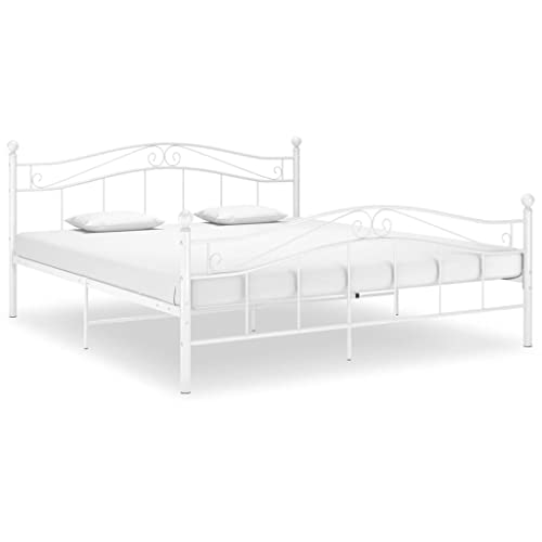 vidaXL Bed  180x200cm - 180 x 200 cm - Weiß