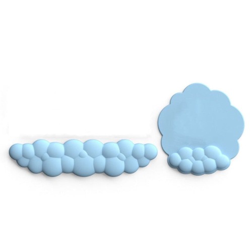 Cloud Memory Foam Wrist Rest and Mouse Pad - Blue