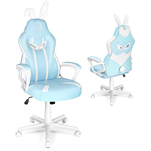 JOYFLY Gaming Chair, Computer Chair Kawaii Gamer Chair for Girls Teens, Ergonomic PC Office Chair with Lumbar Support for Women（Light Blue） - Light-blue