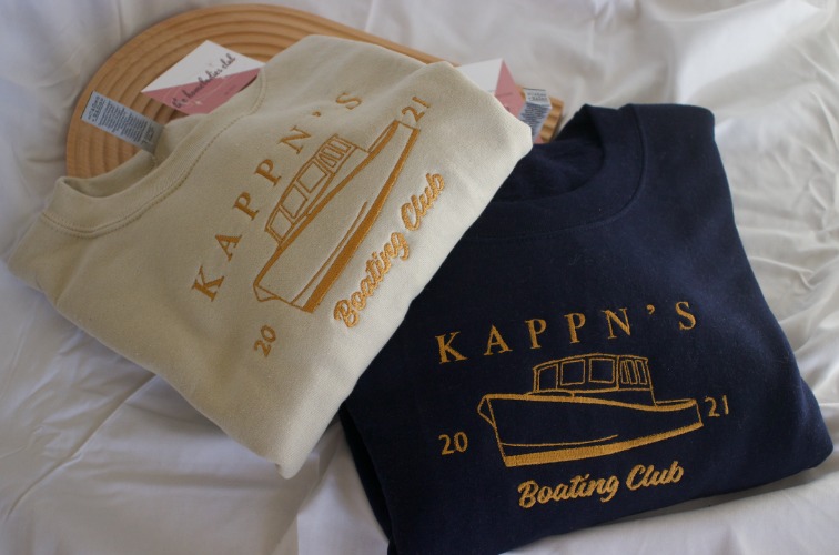 Kappn's Boating Club Sweatshirt | Beige / Large