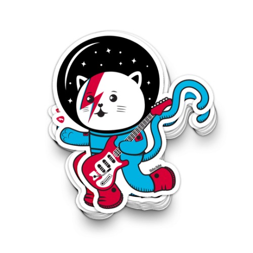 Major Tom Cat (Space Oddity Variant) Vinyl Sticker