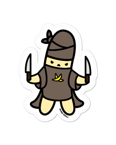 Bananassassin Glossy Laminated Sticker