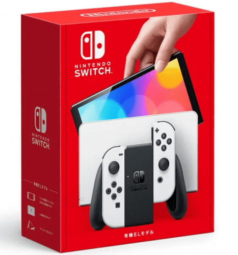 Nintendo Switch OLED (Sw Oled) Model w/ White Joy-Con-Powever Bundle-Import Edition