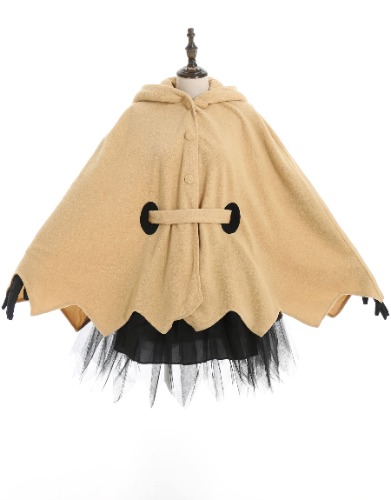 miccostumes Women's Yellow Ghost Cosplay Cloak with Skirt Belt Gloves - Large