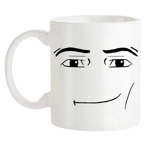 Apular Novelty Ceramic Coffee Mug MAN FACE Mug Funny Mug Anniversary Birthday Christmas Gifts Tea Cups Home Decor, 11 Oz