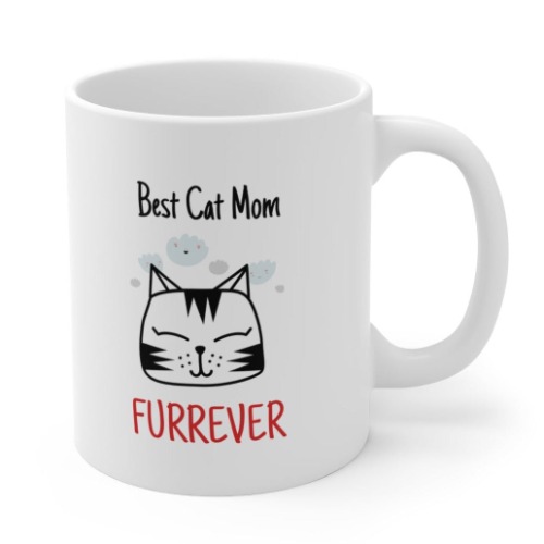 Best Cat Mom Furrever Mug - 11oz