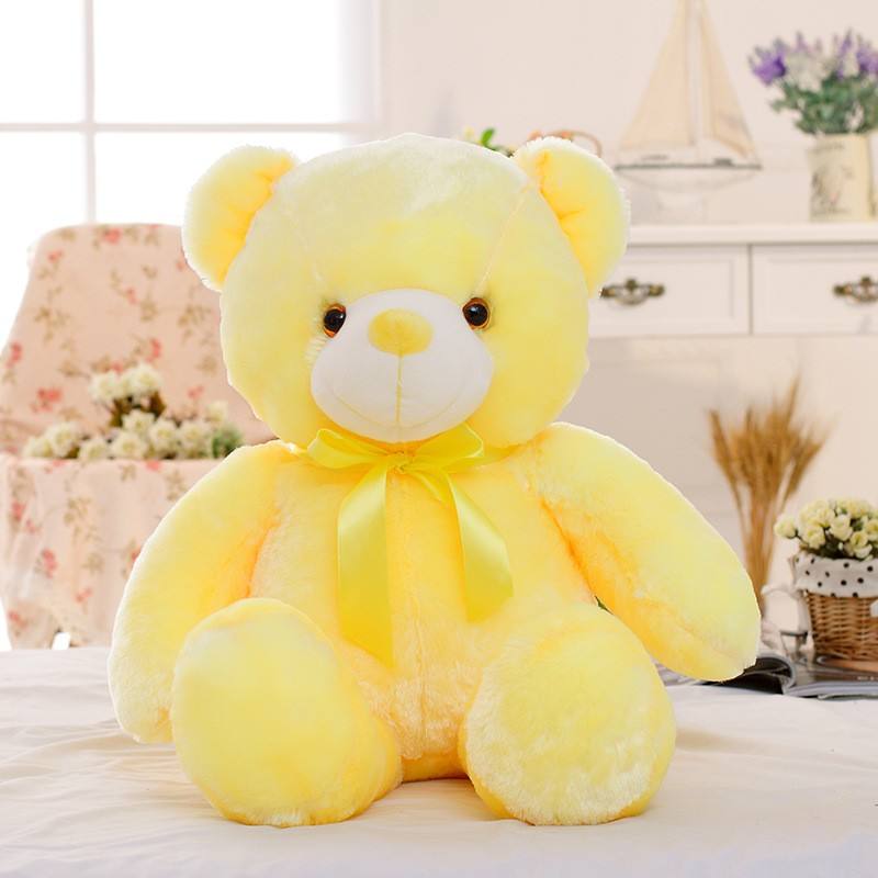 Colorful LED Teddy Bear: Beautiful & Popular - Yellow / 50cm
