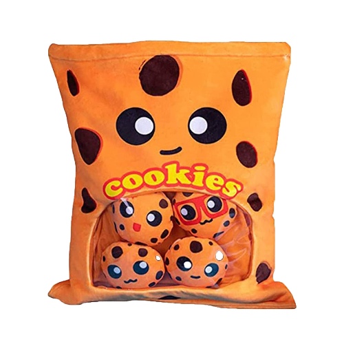 Axolotl Plush Toy: Soft Snack Pillow - Yellow Cookie / 48*38cm 0.5kg