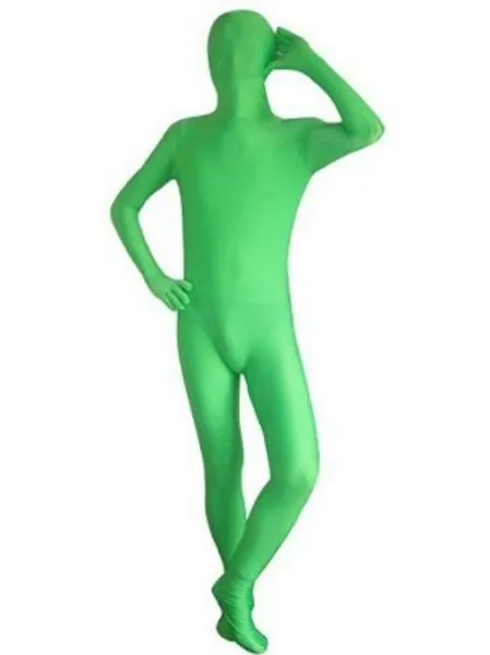  Full Body Greenman Suit - Lime Green