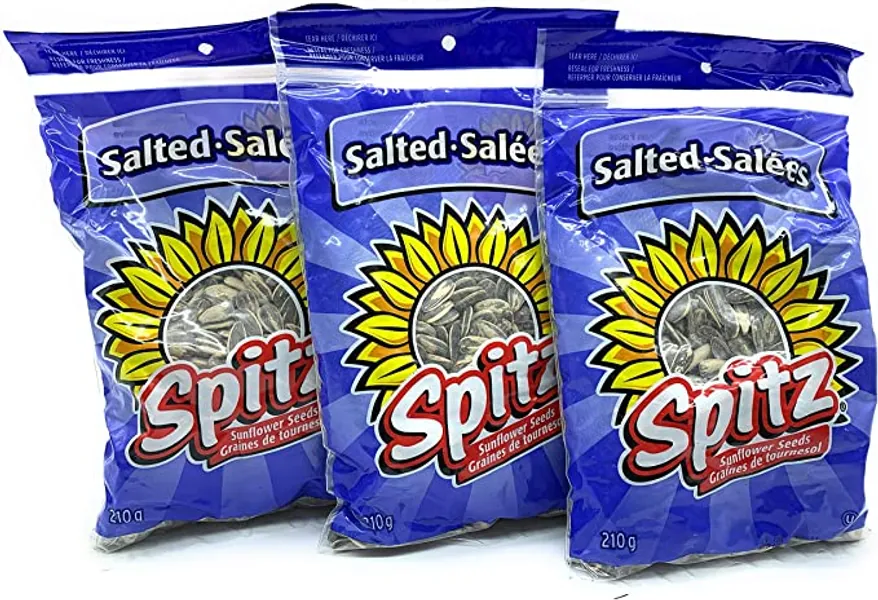 Spitz Salted Sunflower Seeds 3 Pack - 210g / Bag by Spitz - 