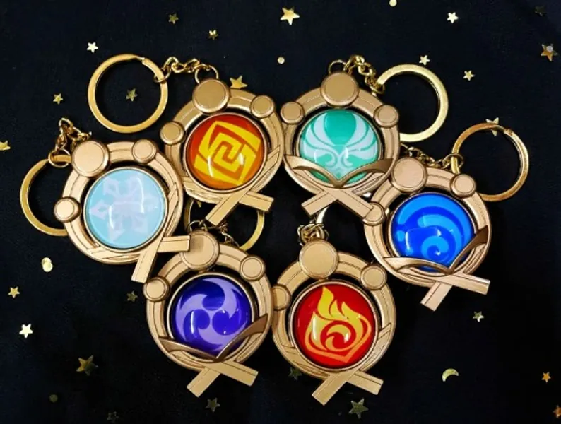 Genshin Impact Vision Keychain