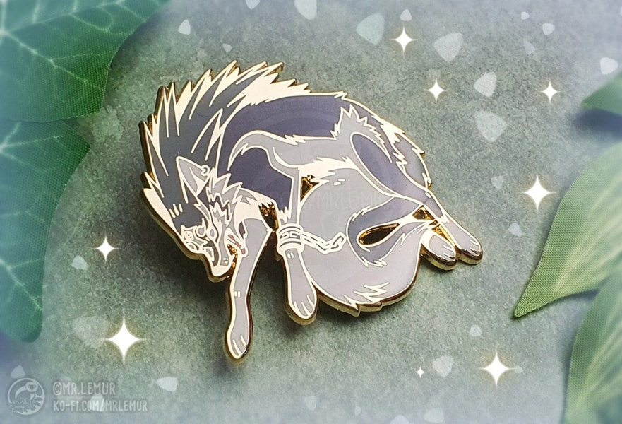 Twilight Wolf - HARD ENAMEL PIN