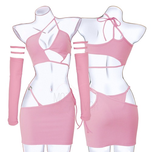 Pastel Succubus All Out Set | Pink / L/XL