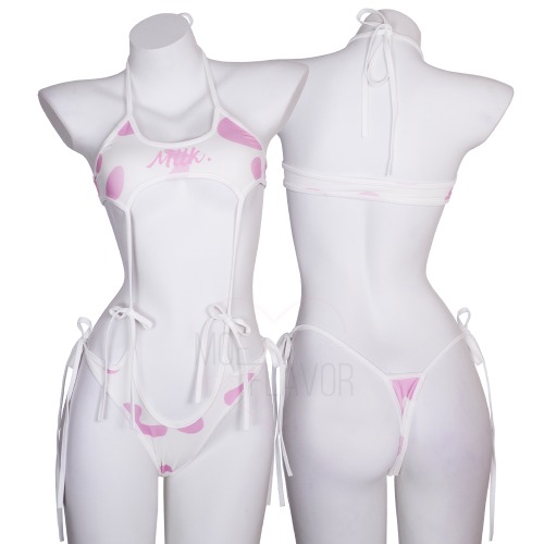 Drippin in Milk Swimsuit | Pink / M/L