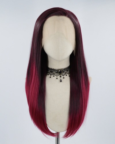 Ombre Red Synthetic Lace Front Wig WW455 | Default Title