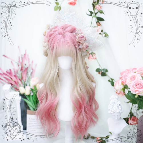 Natural Pink Long Curly Hair YV475847 | picture color