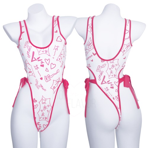 Manga Noises One Piece Swimsuit | White / L/XL