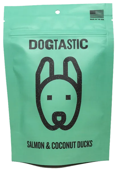 DT Dogtastic Salmon & Coconut Ducks Dog Treats by SodaPup/True Dogs, LLC