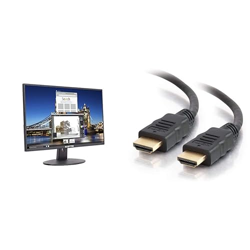 Sceptre 20" 1600x900 75Hz Ultra Thin LED Monitor + C2G 6' HDMI Cable - 20" - Monitor + HDMI Cable