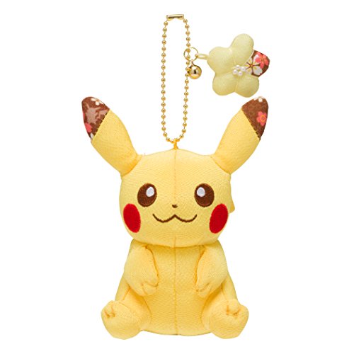 Pocket Monsters - Pikachu - Japanese Style Promotion - Plush Mascot - Chirimen Style - Brand New