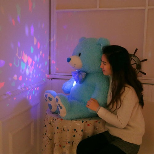 Luminous LED Teddy Bear Plush - Pink