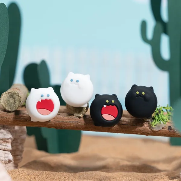 Kawaii Cat Joystick Caps Switch OLED Thumb Grips Cute Switch Accessories