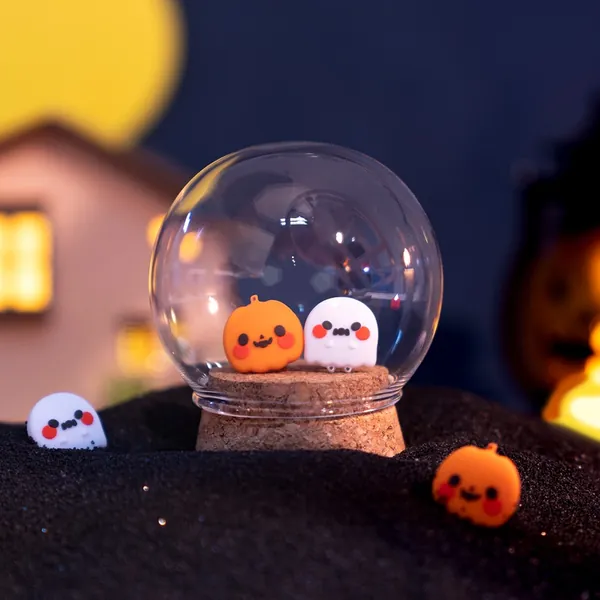 Halloween Glow in the Dark Switch Thumb Grip Caps Pumpkin Ghost