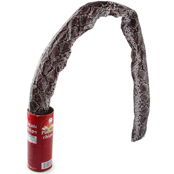 The Potato Chip Snake Can Jump Spring Snake Toy Gift April Fool Day Halloween Party Decoration Jokes in A Can Gag Gift Prank (in Random Color)
