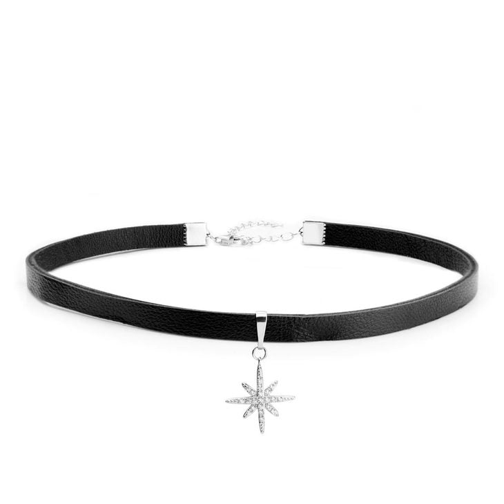 Star Choker Necklace | Sterling Silver