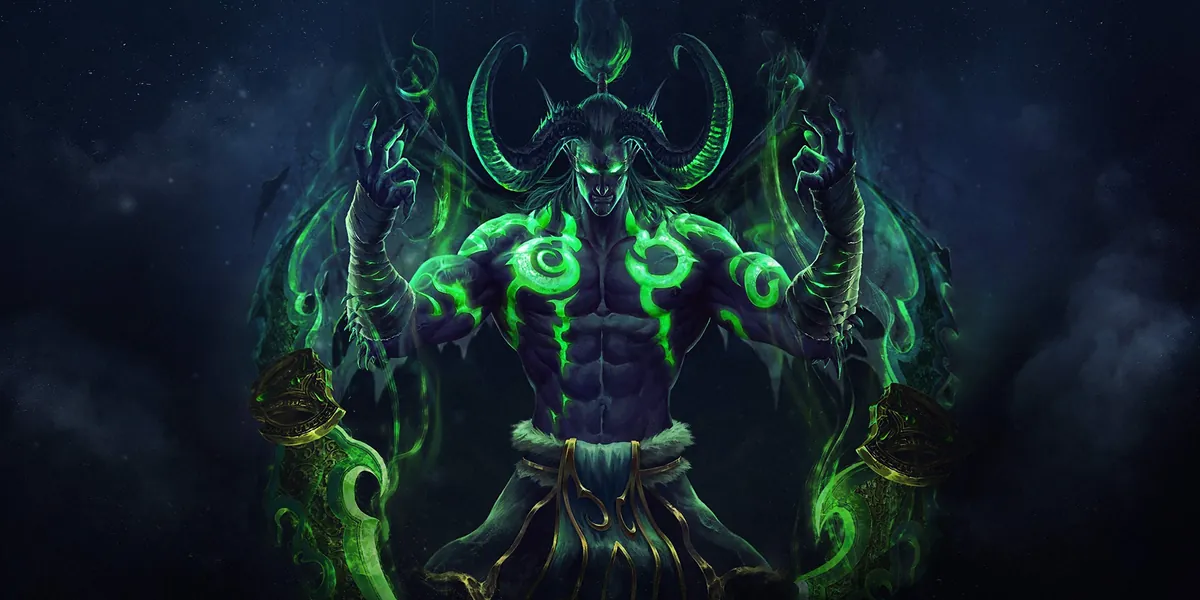 Illidan Art Print, World of Warcraft Artwork,Character Poster Print,Video Game Watercolor Print,Fantasy Art Poster (XL - 24'' x 36'') - XL - 24'' x 36''