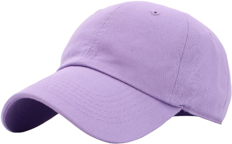 KBETHOS Original Classic Low Profile Cotton Hat Men Women Baseball Cap Dad Hat Adjustable Unconstructed Plain Cap - One Size Lavender