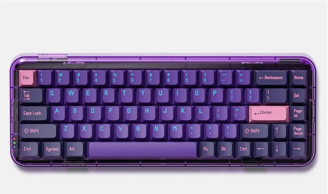 MelGeek Mojo68 65% Wireless RGB Hot-Swappable Keyboard - Neon - Gateron White Pro | Mechanical Keyboards | Custom Layout Mechanical Keyboards | Drop