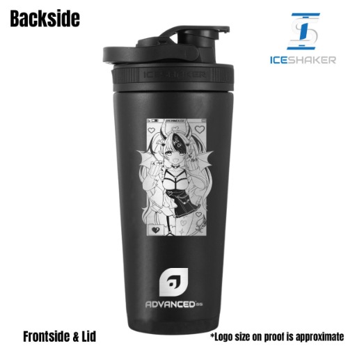 Ironmouse Custom 26oz Ice Shaker - Black - Black