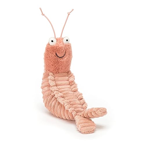 Jellycat Sheldon Shrimp Stuffed Animal, 8.5 inches | Ocean and Sea Plush Toy | Classic Children's Gift