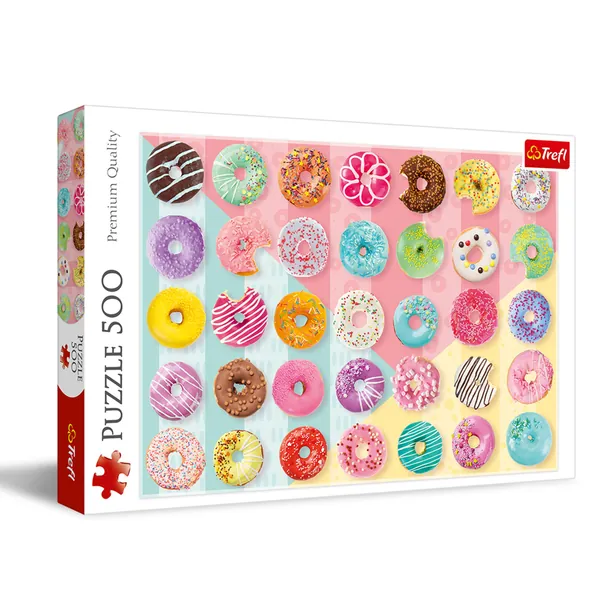 Trefl Sweet Donuts Doughnuts 500 Piece Jigsaw Puzzle - 