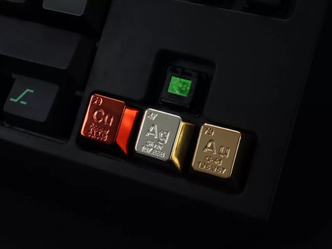 Metal Element Keycaps - all-3-elements