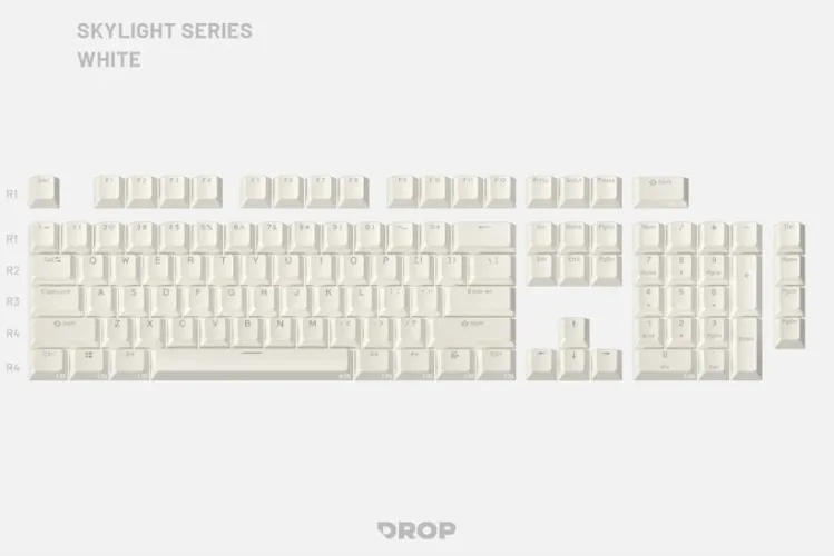 Drop Skylight Series Keycap Set White