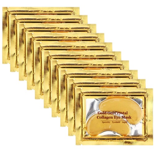 JUYOU, 30 Pairs 24K Gold Gel Collagen Eye Pads,Crystal Collagen Under Eye Mask for Moisturizing,Reducing Fine Lines&Dark Circles& Puffy Eyes Under Eye Patch for Women Men, Gold, With JUYOU Brand Box