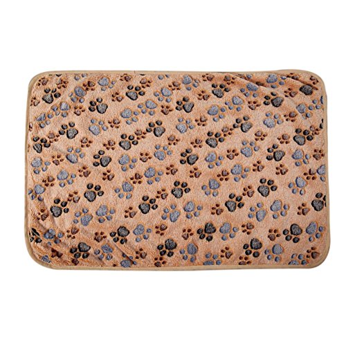 AZURAOKEY Warm Pet Blanket Touch Soft Warm Dogs Cat Bed Blanket Mat (60 x 40) - 60x40 - 色