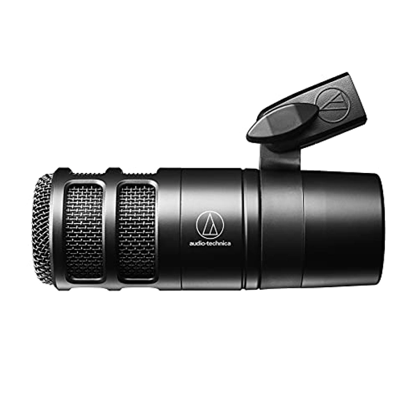 Audio-Technica AT2040 Hypercardioid Dynamic Podcast Microphone (at 2040), XLR,Black