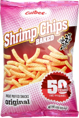 Calbee Shrimp Chips Original, 4 oz (Pack of 3) - Original 4 Ounce (Pack of 3)